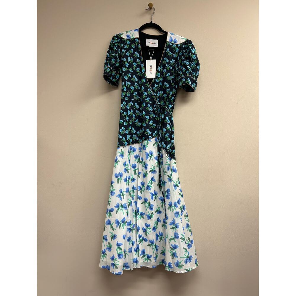 DE LORETA Celia and Gloria Print Luisa Dress M - NWT - Picture 4 of 5